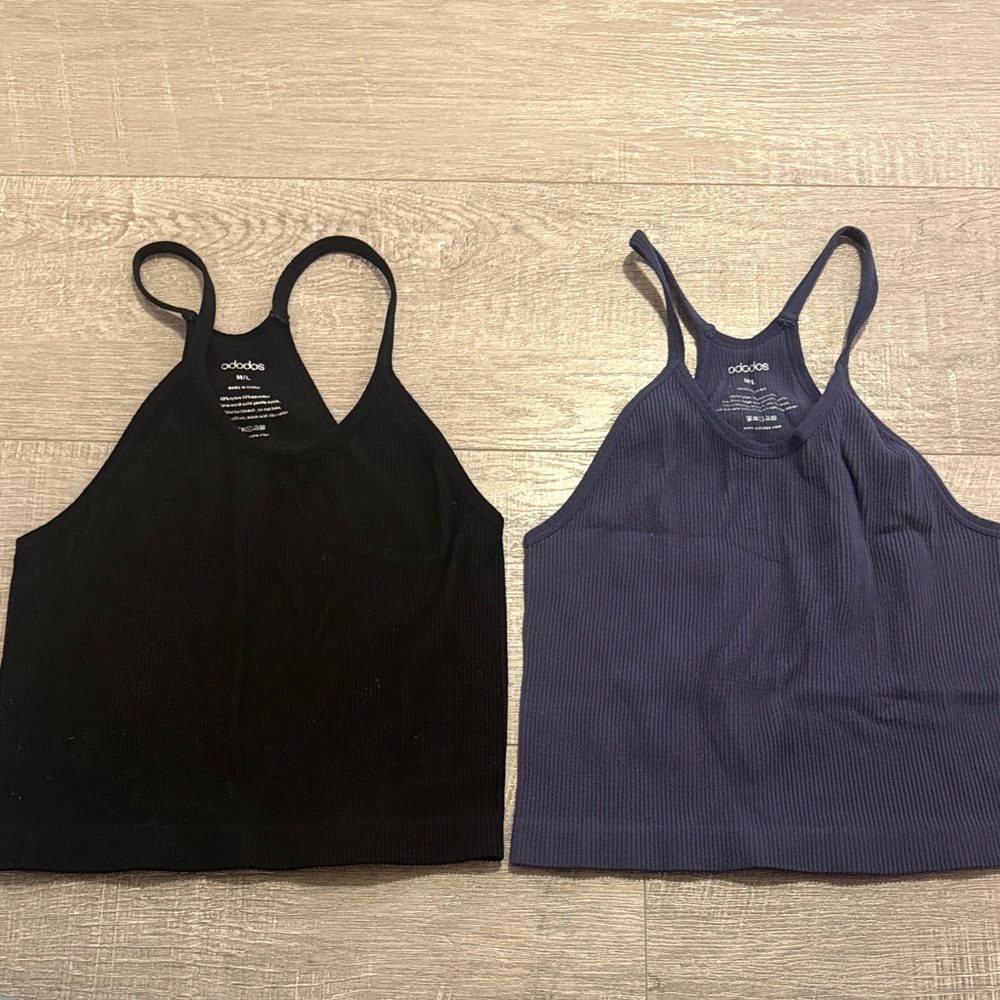 Ododos Black and Navy Crop tops